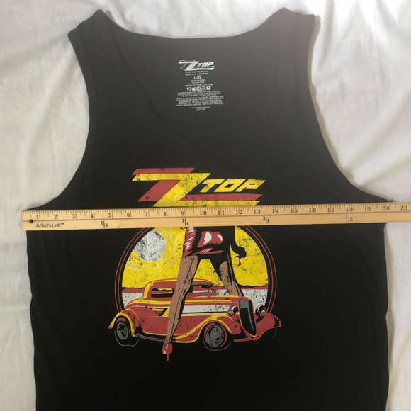 ZZ TOP band 2021 Legs Black Sleeveless Tank Top size Large - Picture 9 of 16